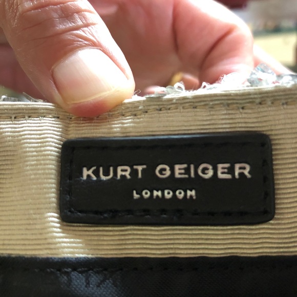 Kurt Geiger Kensington Silver Sequin Handbag - Picture 4 of 11